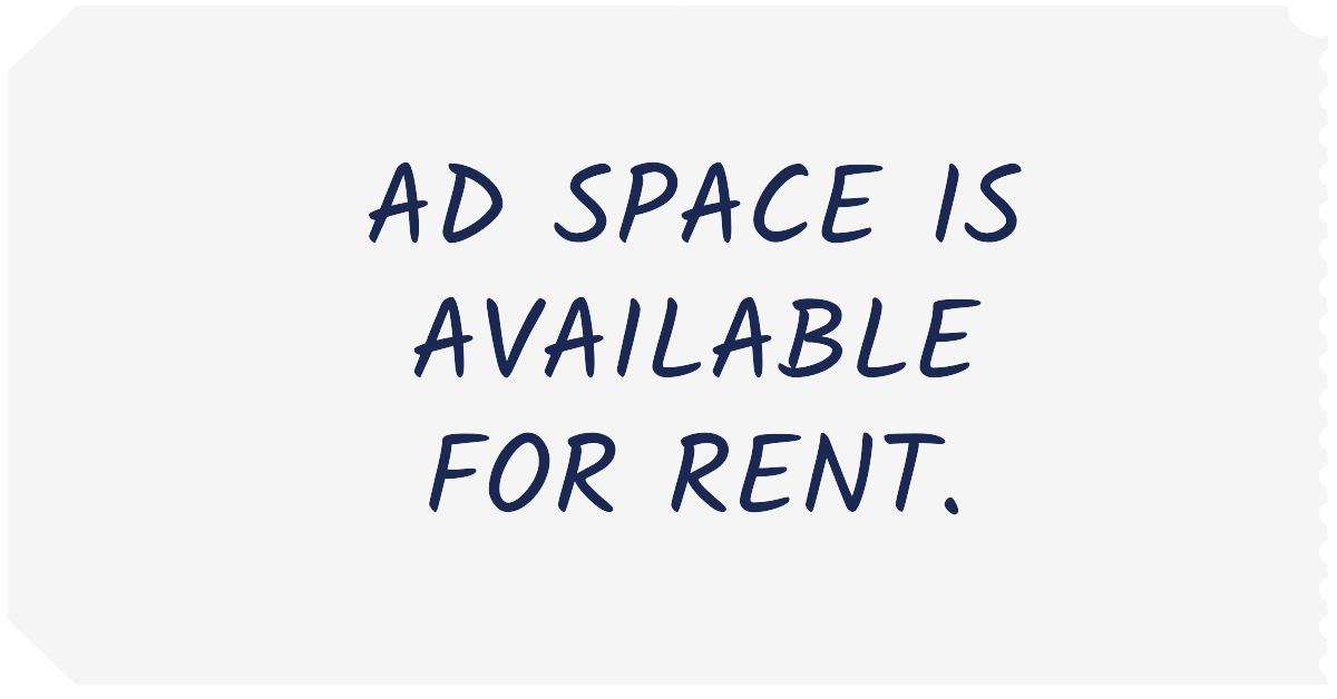 Rent ad space available